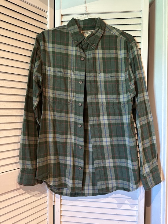 Duluth Trading Co Other - Duluth Trading Co Green Plaid Button-Down Shirt